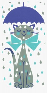 Chat sous la pluie gif